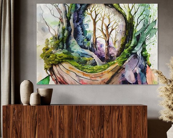 Example of the artwork in a room