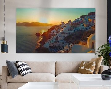 Santorini Griekenland van PixelPrestige