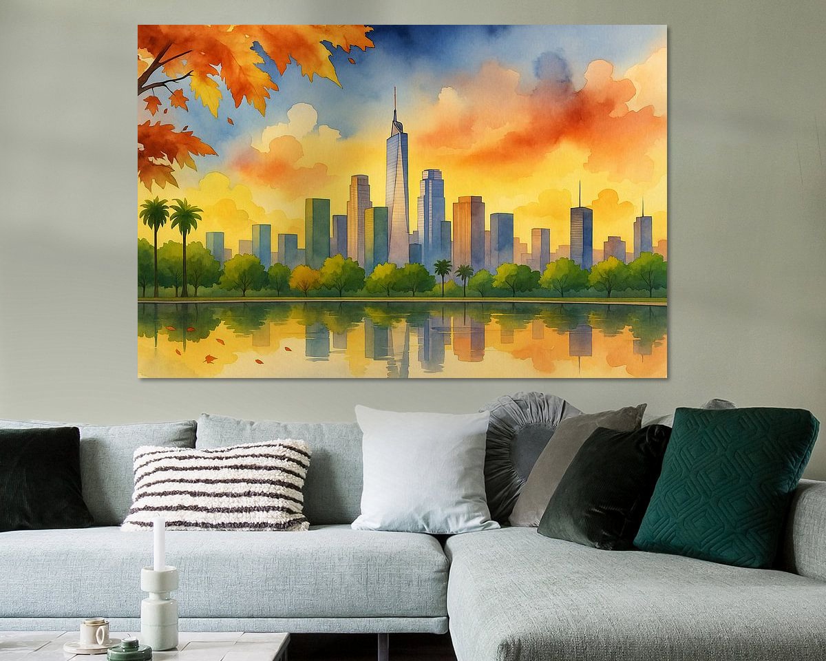 Example of the artwork in a room