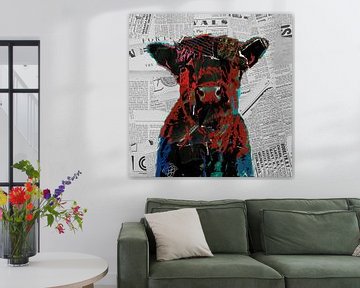 Collage koeienportret van Western Exposure