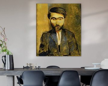 Moïse Kisling - Portret van Miezystaw Zborowski (1889-1930) (1919) van Peter Balan
