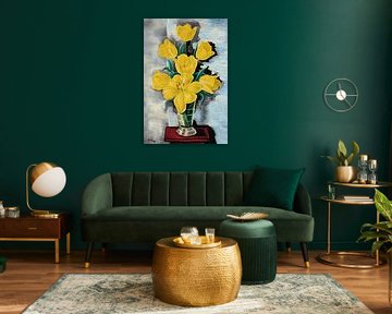 Moïse Kisling - Vase with tulips by Peter Balan
