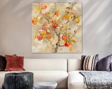 The Dance of Autumn Apples van Blikvanger Schilderijen