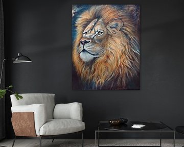 the Watcher ( painting of a Lion)