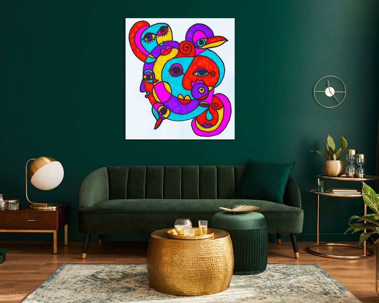 Example of the artwork in a room
