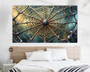 Het spinnenweb, een creatie van AI en de artiest I