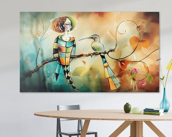 Example of the artwork in a room