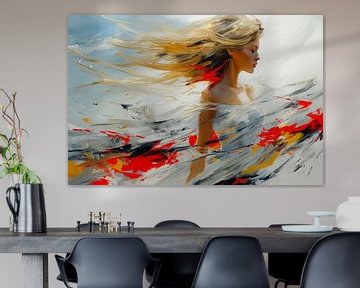 Vrouw in de wind van ARTemberaubend