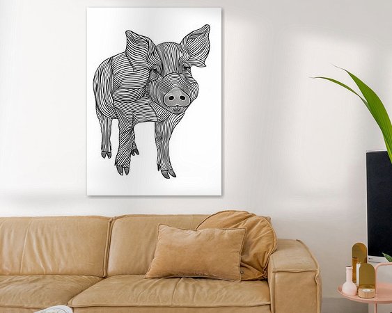 Example of the artwork in a room