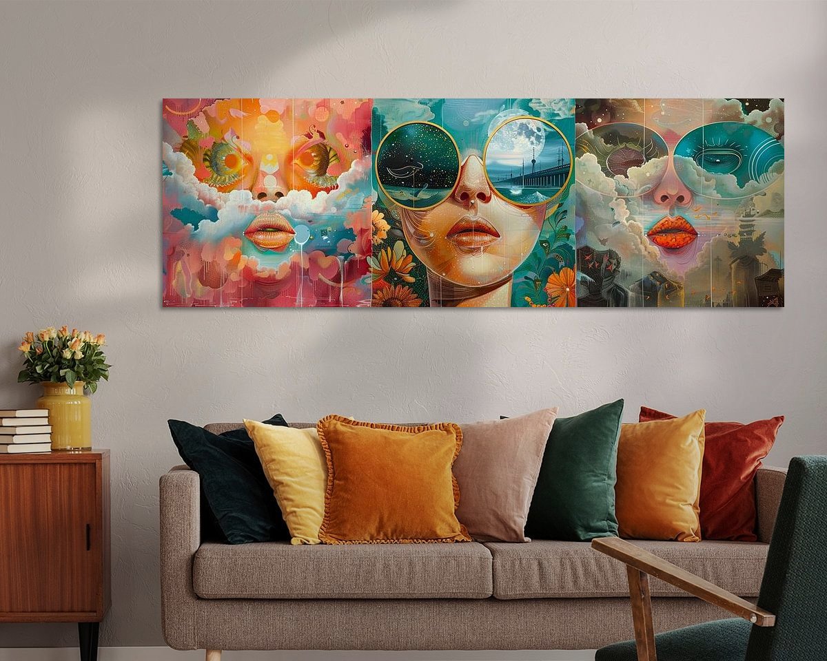 Example of the artwork in a room