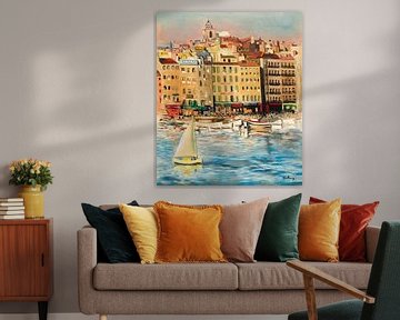 Moïse Kisling - Marseille harbour by Peter Balan
