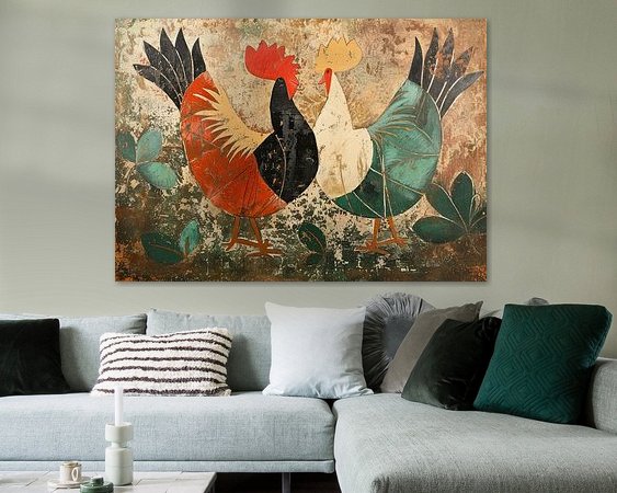 Example of the artwork in a room