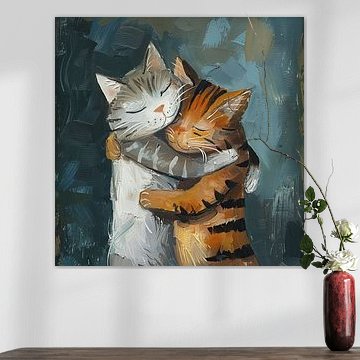 Schnurrende Umarmung