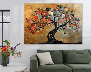 Boom Schilderij | Dream Orchard van Blikvanger Schilderijen