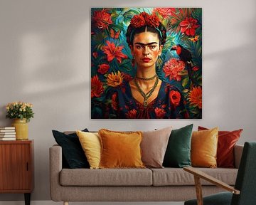 Frida Poster - Frida Kunstdruk van Niklas Maximilian