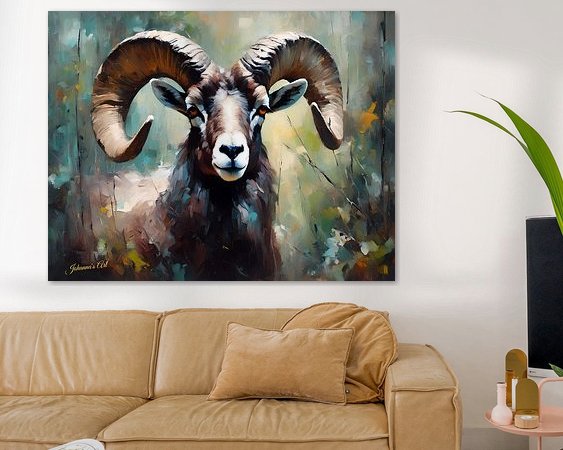 Example of the artwork in a room