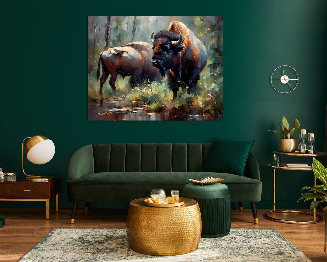 Example of the artwork in a room