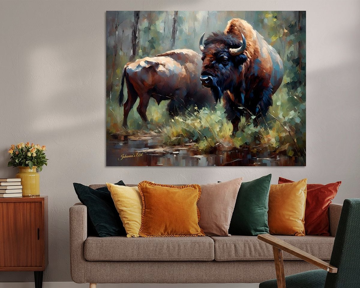Example of the artwork in a room