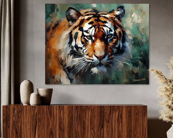 Example of the artwork in a room