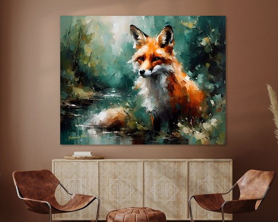 Example of the artwork in a room