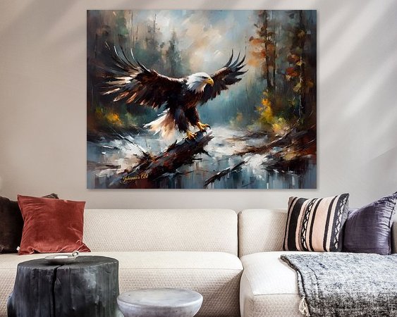 Example of the artwork in a room