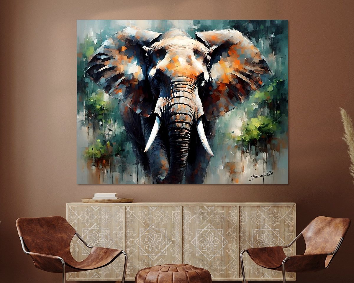 Example of the artwork in a room