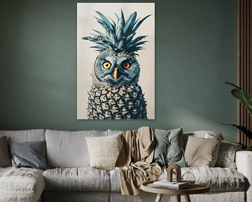 Uil ananas van Poster Art Shop