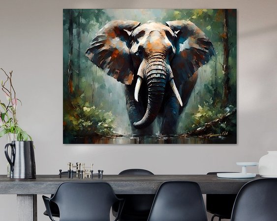 Example of the artwork in a room