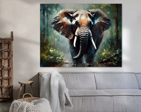 Example of the artwork in a room