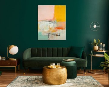 Pastelkleuren modern en abstract van Studio Allee