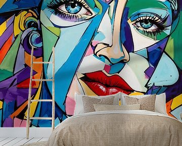 Beauty in abstract woman by Inspire Art