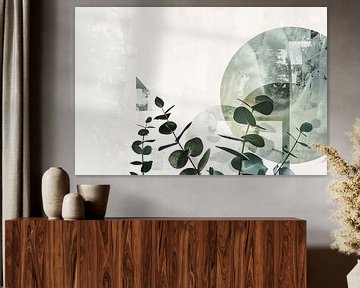 Eucalyptus en geometrie: moderne natuurkunst van Felix Brönnimann