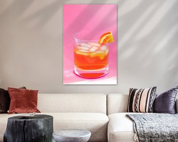 oranje cocktail abstract van marloes voogsgeerd