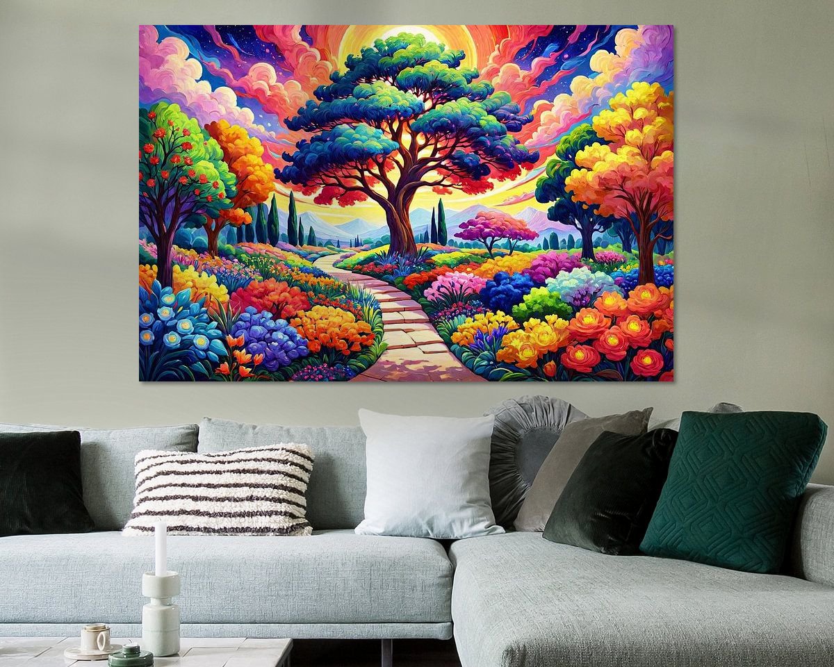 Example of the artwork in a room