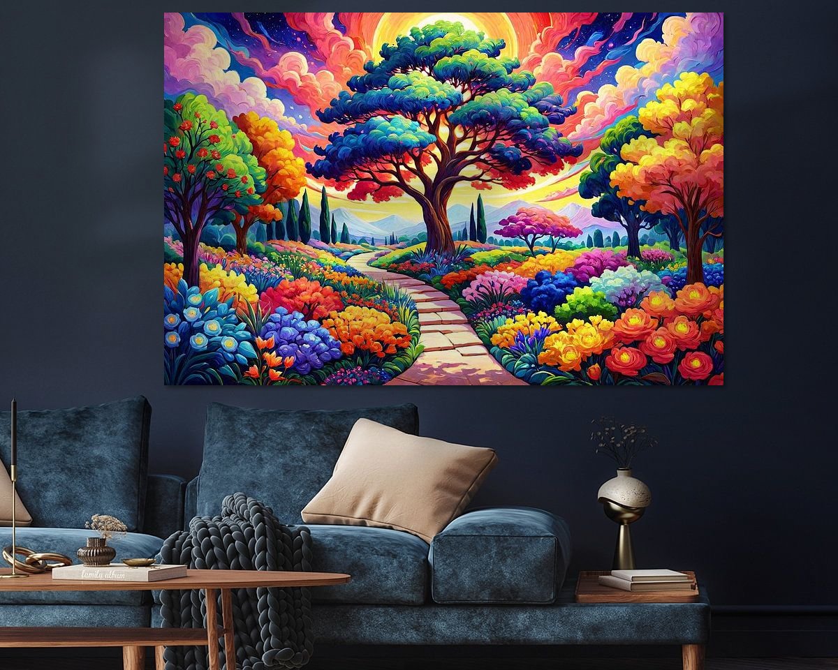 Example of the artwork in a room