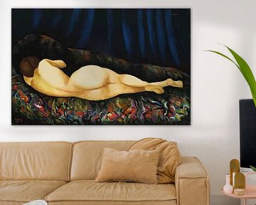 Moïse Kisling - Reclining female nude from behind by Peter Balan
