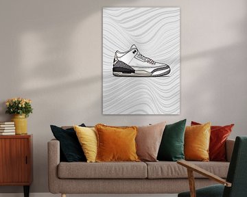 Jordan 3 Retro White Cement Sneaker in een nieuw jasje van Adam Khabibi