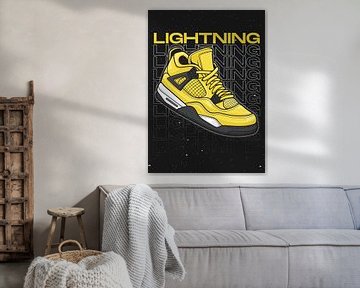 Air Jordan 4 Retro Lightning Sneaker van Adam Khabibi