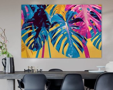 Monstera abstrait sur Poster Art Shop