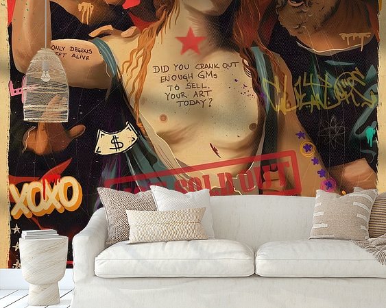 Example of the artwork in a room