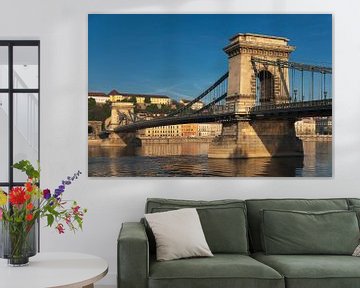 Chain Bridge, Budapest, Hungary van Gunter Kirsch