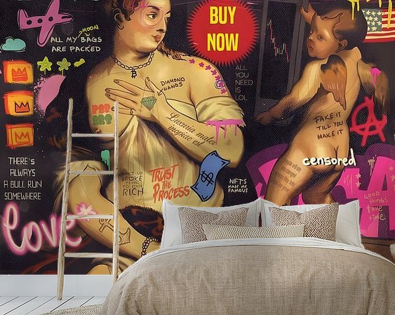 Example of the artwork in a room