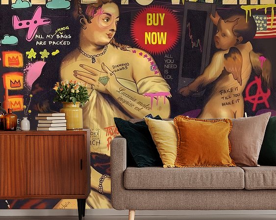 Example of the artwork in a room