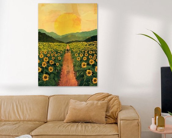 Example of the artwork in a room