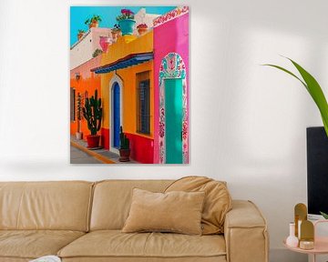 Kleurrijk Merida in Mexico van PixelPrestige