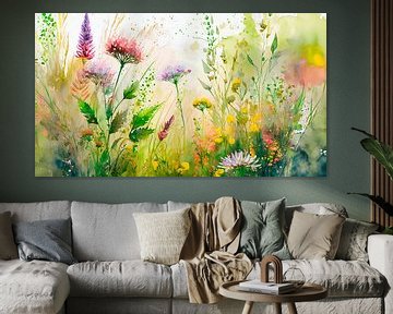 Sommerliche Wildblumen am Straßenrand -1 von Studio Pieternel