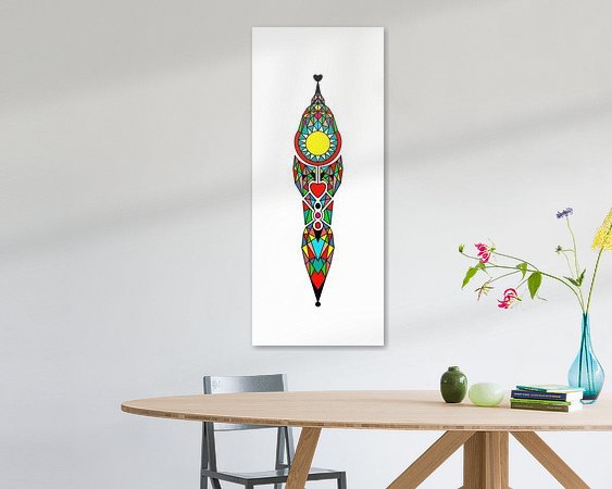 Example of the artwork in a room