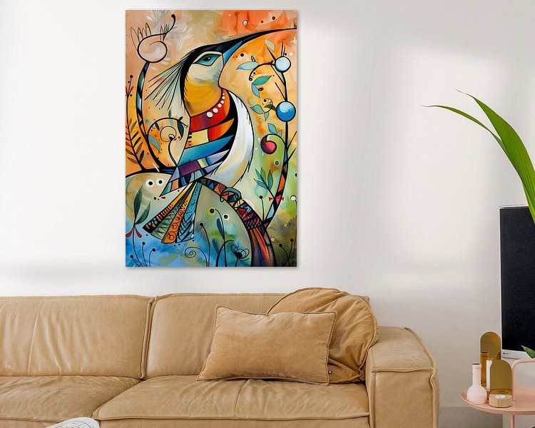 Example of the artwork in a room