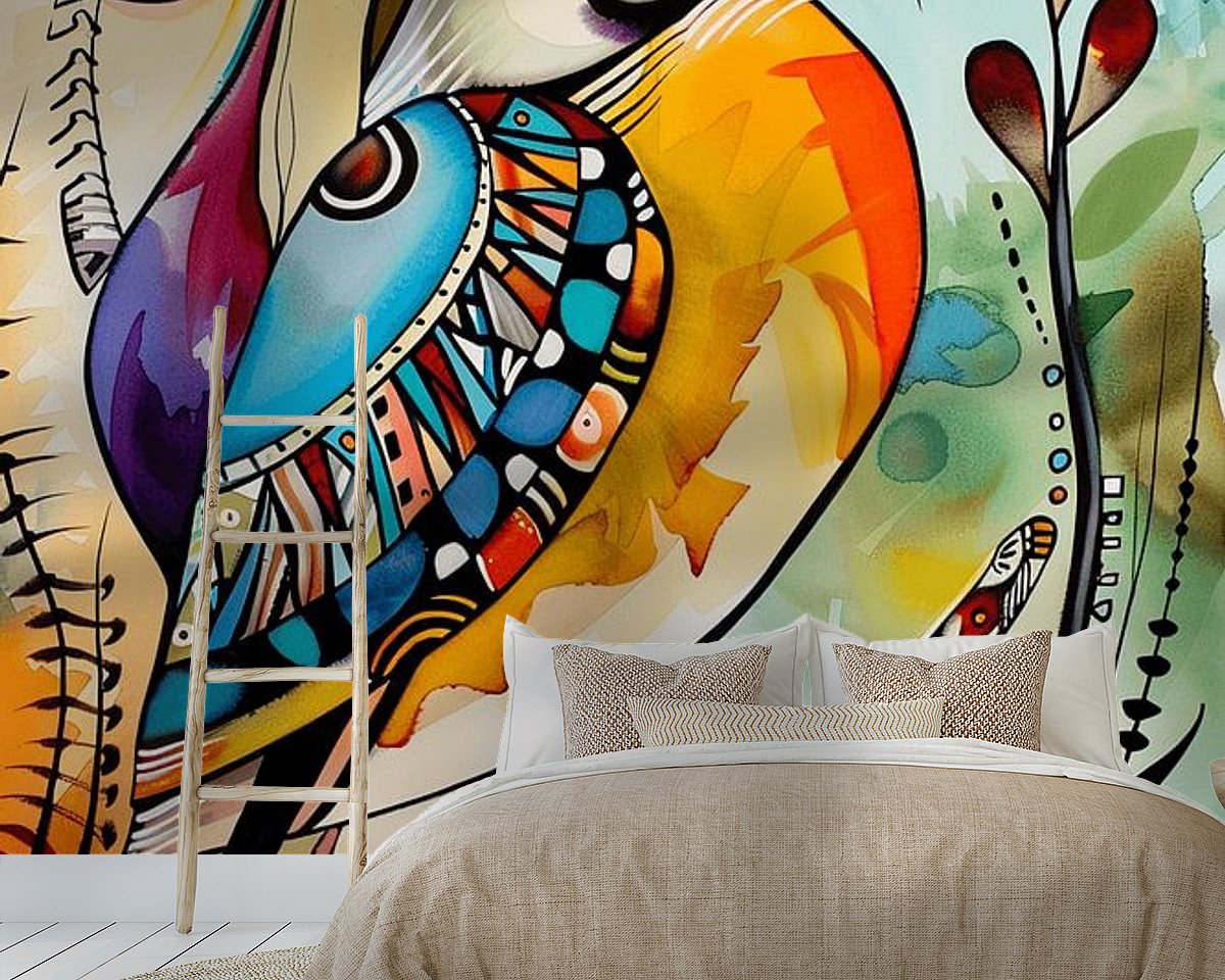 Example of the artwork in a room