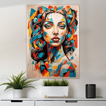 Abstracte vrouw Kubisme